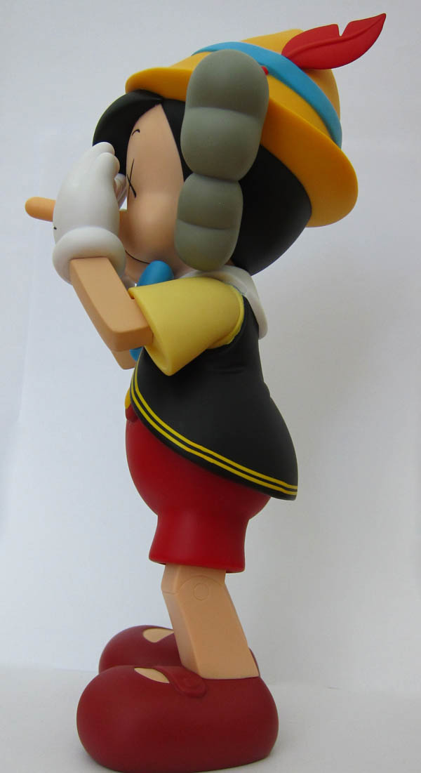 Original Fake KAWS Pinocchio and Jiminy Cricket Hands on