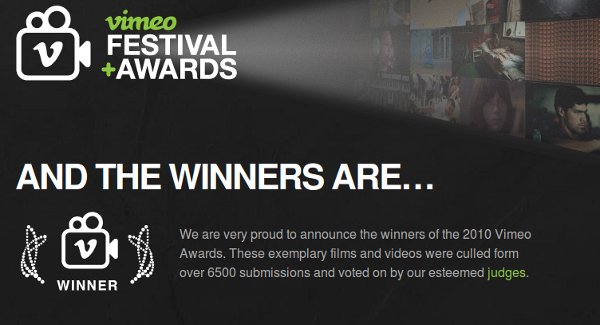 2010 Vimeo Awards Winners